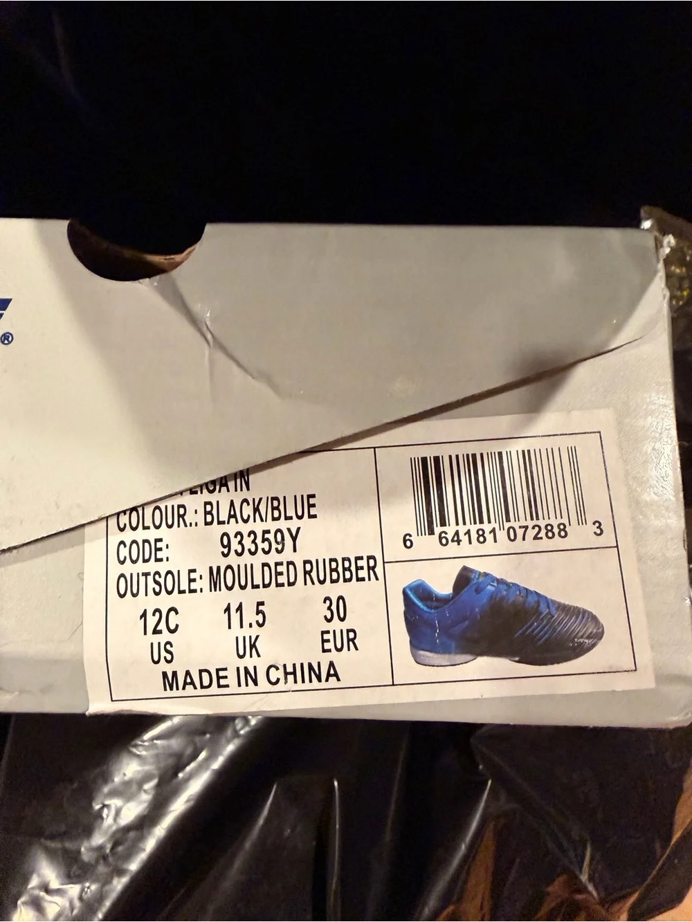 Kids Black/Blue Sneakers - Casual Athletic Shoes